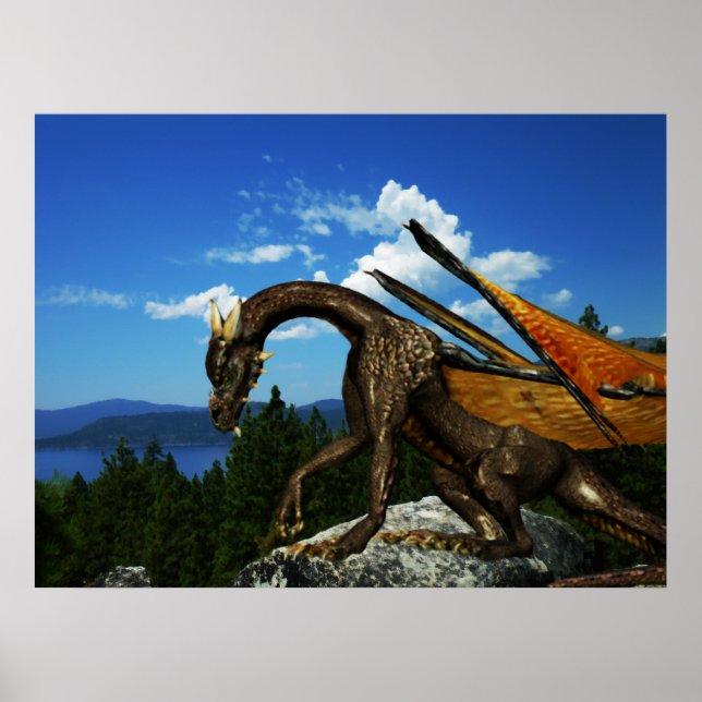 Poster Lake View (Devant)