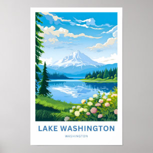 Poster Lake Washington Imprimer