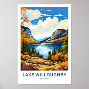 Poster Lake Willoughby Vermont Imprimer voyage