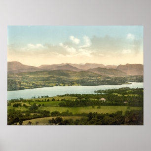 Poster Lake Windermere I, Lake District, Cumbria, Anglete