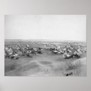Poster Lakota "Hostile Indian Camp" Photo