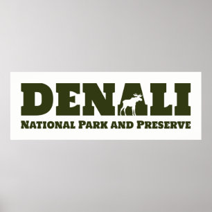 Poster L'Alaska. Parc national et conserve de Denali