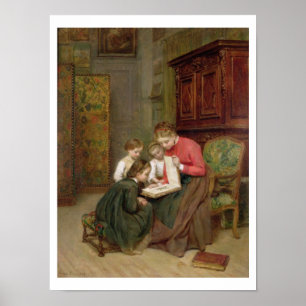 Poster L'album familial, 1869 (huile sur toile)