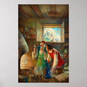 Poster L'alchimiste de Newell Convers Wyeth