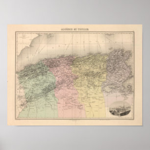 Poster L'Algérie et la Tunisie 2