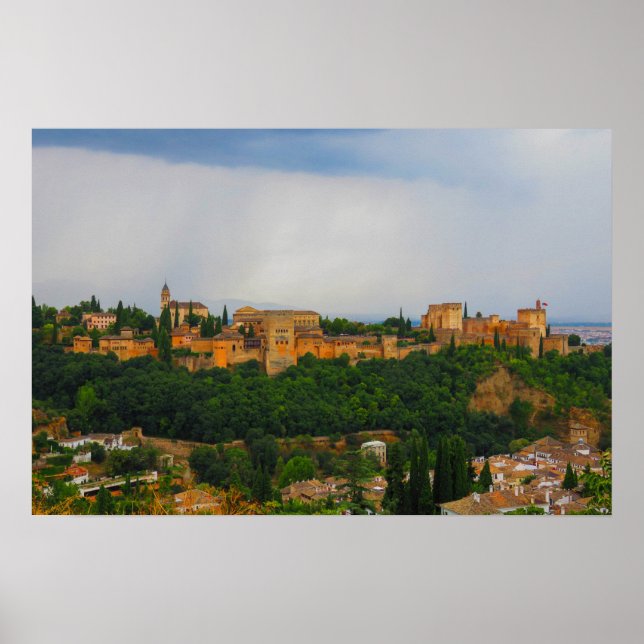 Poster L'Alhambra à Grenade, Espagne (Devant)