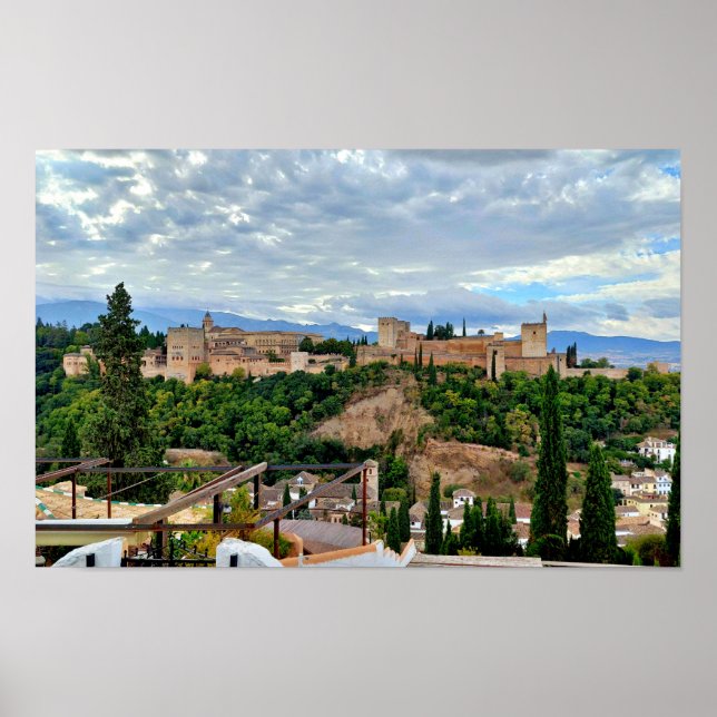Poster L'Alhambra de Grenade Espagne (Devant)