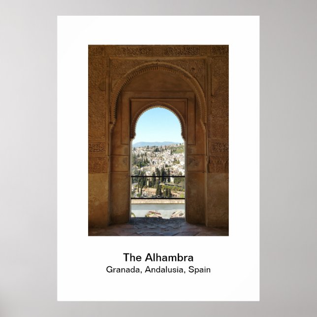 Poster - L'Alhambra Grenade, Andalousie, Espagne (Devant)