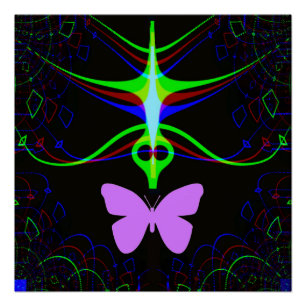 Poster L'Alien rencontre le papillon....