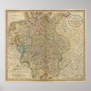 Poster L'Allemagne, Autriche, Bohême