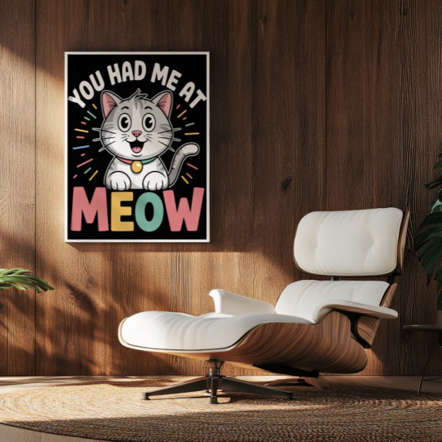 Poster L'allure irrésistible de Meow (Créateur téléchargé)