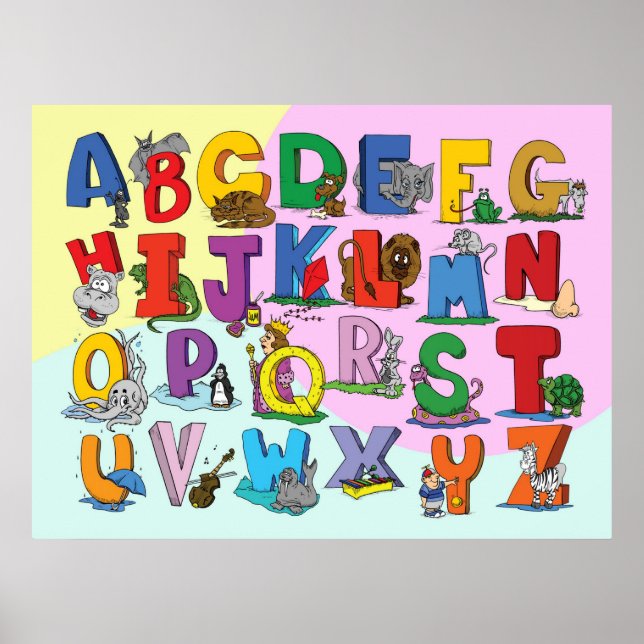 Poster L'alphabet anglais (Devant)