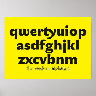 Poster - L'alphabet moderne
