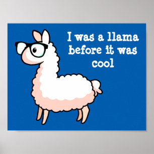 Poster Lama de hippie