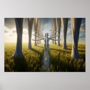 Poster L'Âme divisée dans la récolte infinie