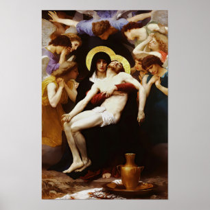 Poster Lamentation de la crucifixion Pieta Jesus Vierge M