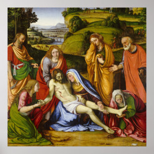 Poster Lamentation par Andrea Solario