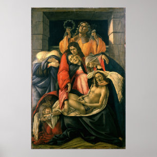 Poster Lamentation sur le Christ mort - Botticelli