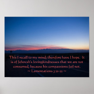 Poster Lamentations 3 : 21-22