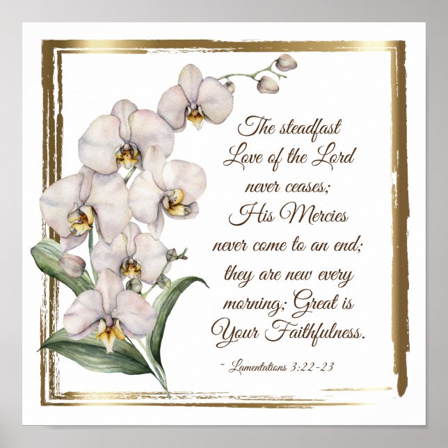 Poster Lamentations 3:22-23  (Devant)