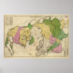 Poster L'Amérique du Nord, Asie