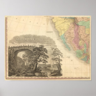 Poster L'Amérique du Nord du sud-ouest