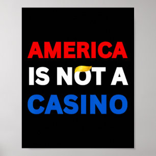 Poster L'Amérique n'est pas un casino, arrêtez les droits