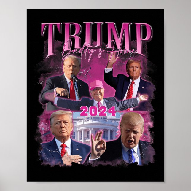 Poster L'Amérique nous rappelle le drapeau américain Trum (Devant)