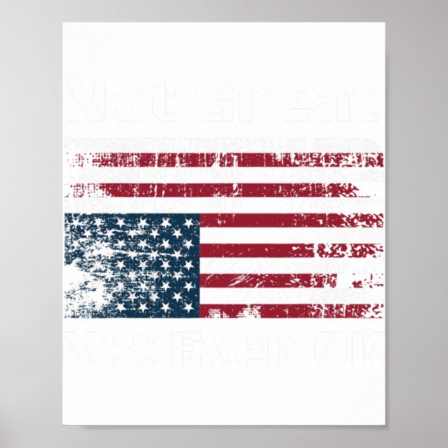 Poster L'Amérique Pas Génial Même Pas Ok Les Américains R (Devant)