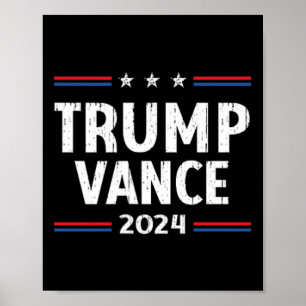 Poster L'Amérique reprend l'Amérique Trump Vance 2024 Vic
