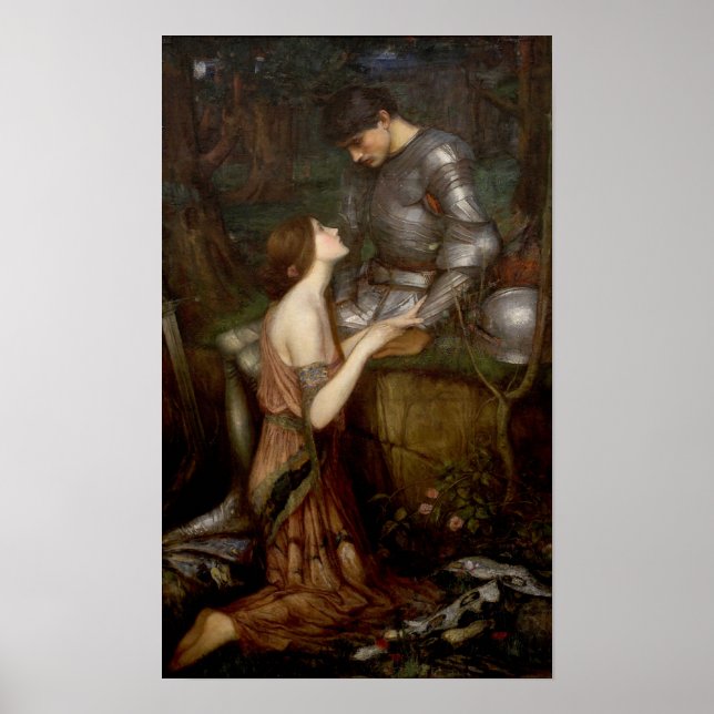 Poster Lamia et le soldat par John William Waterhouse (Devant)