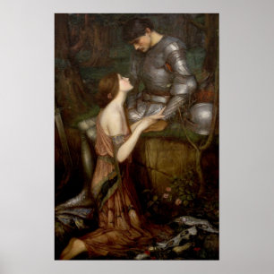 Poster Lamia et le soldat par John William Waterhouse