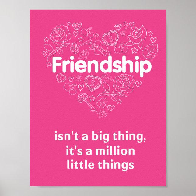 Poster L'amitié est un million de petites choses. Une aff (Devant)