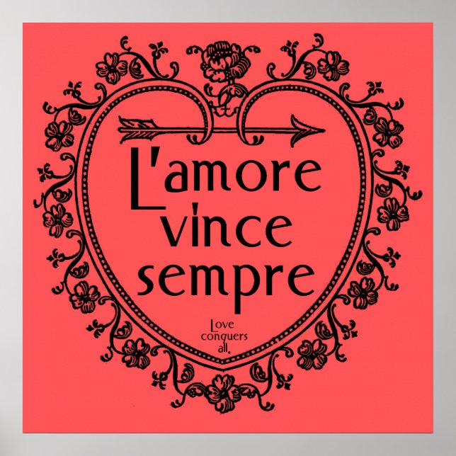 Poster L'amore Vince Sempre - L'amour conquiert toute l'a (Devant)