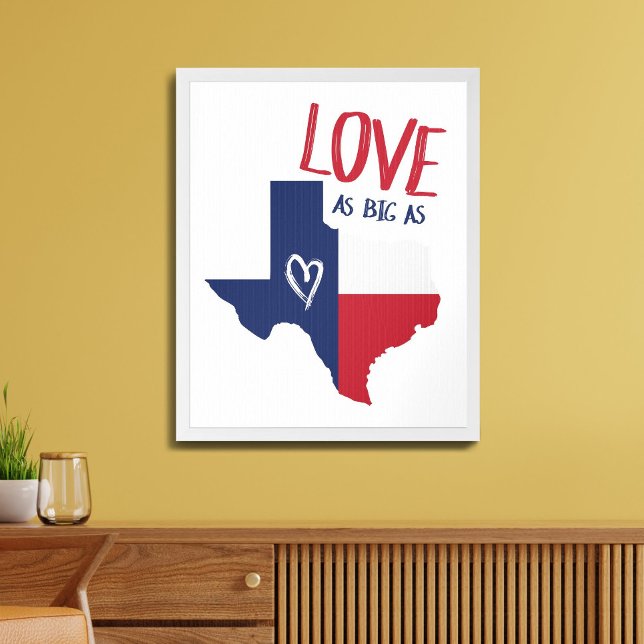 Poster L'Amour Aussi Grand Que Le Texas (Créateur téléchargé)
