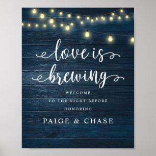 Poster L'amour brasse, Dîner de répétition Mariage, Rusti
