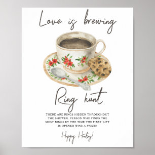 Poster L'amour brasse la douche nuptiale Ring chasse jeu