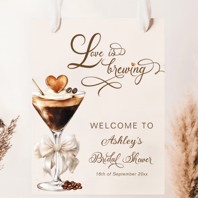 Poster L'amour brasse la Fête des mariées Espresso Martin (Créateur téléchargé)