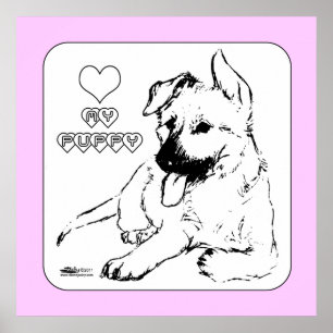 Poster L'amour des chiots