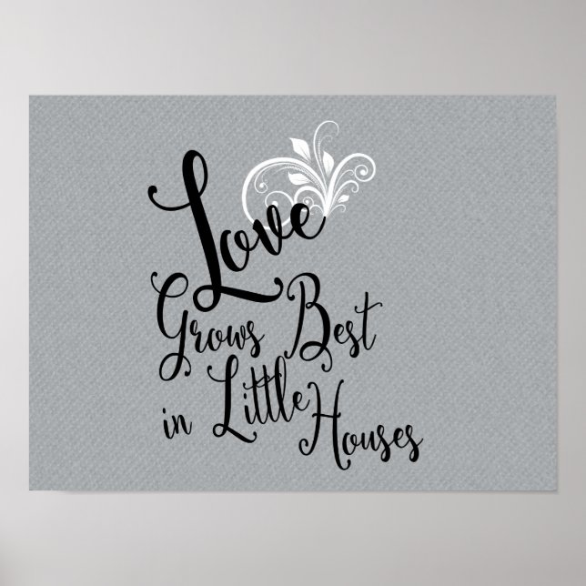Poster L'Amour Devient Le Meilleur Dans Les Petites Maiso (Devant)