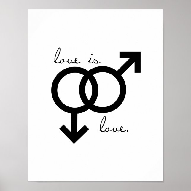 Poster L'amour du même sexe est l'amour (hommes) (Devant)