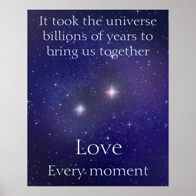 Poster L'amour écrit dans les étoiles Paroles sentimental (Devant)