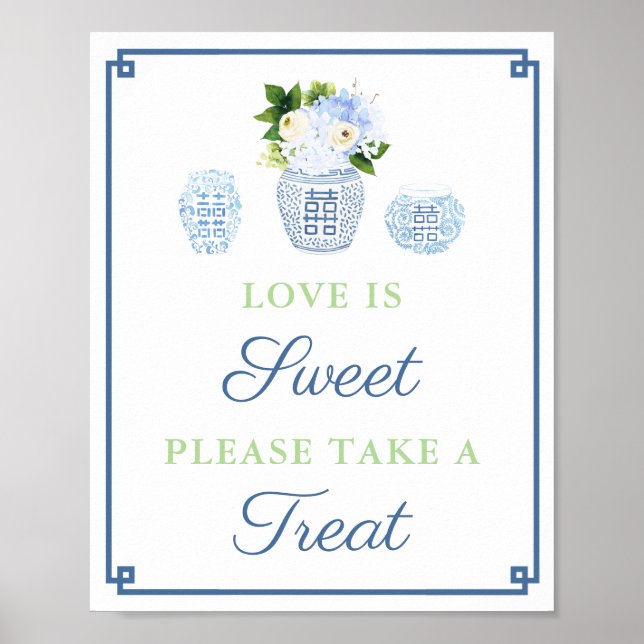 Poster L'Amour Élégant Est Doux Prendre Un Wedding shower (Devant)