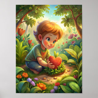 Poster "L'amour en fleur"
