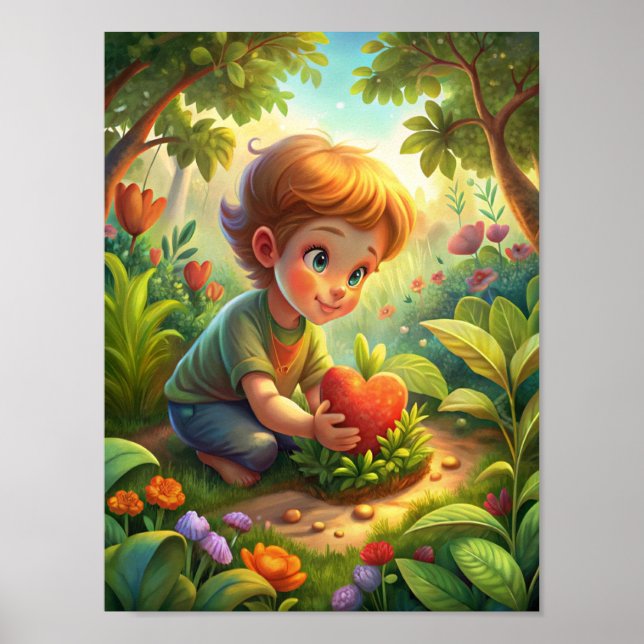 Poster "L'amour en fleur" (Devant)