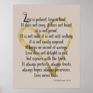 Poster L'amour est coeur patient