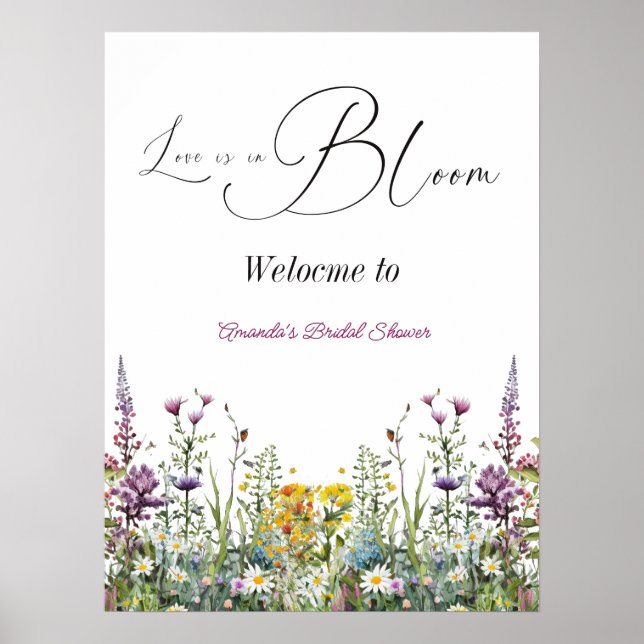 Poster L'amour est dans la Fête des mariées fleurie Fleur (Devant)