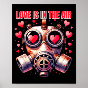 Poster L'amour est dans l'air Funny Anti Saint-Valentin M