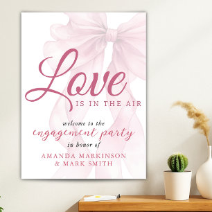 Poster L'amour est dans l'air Nœud Mauve de Fiançailles B