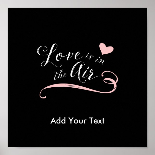 Poster L'amour est dans l'air - Saint-Valentin ou Mariage (Devant)